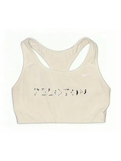 Pre-owned Nike Swimsuit Top Ivory Swimwear