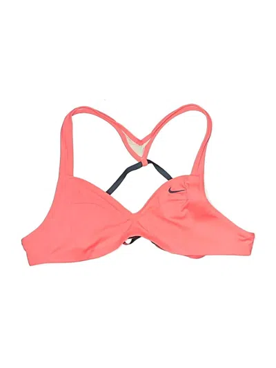 Pre-owned Nike Swimsuit Top Orange Swimwear