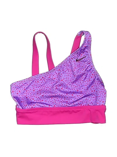 Pre-owned Nike Swimsuit Top Purple Swimwear