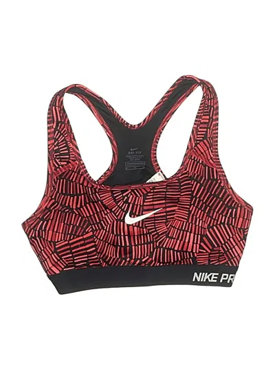 Pre-owned Nike Swimsuit Top Red Swimwear