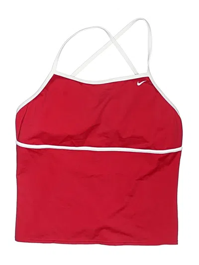 Pre-owned Nike Swimsuit Top Red Swimwear