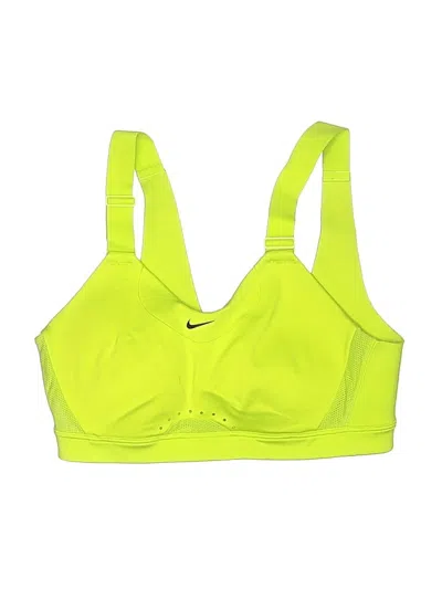 Pre-owned Nike Swimsuit Top Yellow Swimwear