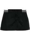 Nike Swoosh Twill Mini Skirt In 黑色