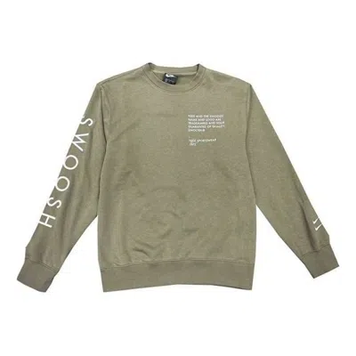 Nike Swoosh Athleisure Casual Sports Sweatshirt 'olive Green'