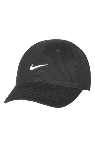 Nike Kids' Swoosh Baseball Cap In Black