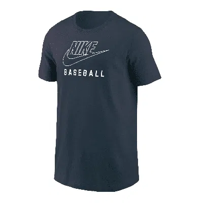 Nike Swoosh Big Kids' Baseball T-shirt In Blue