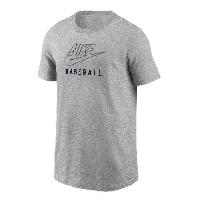 Nike Swoosh Big Kids' Baseball T-shirt In Grey