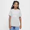 Nike Swoosh Big Kids' Cheer T-shirt In Grey