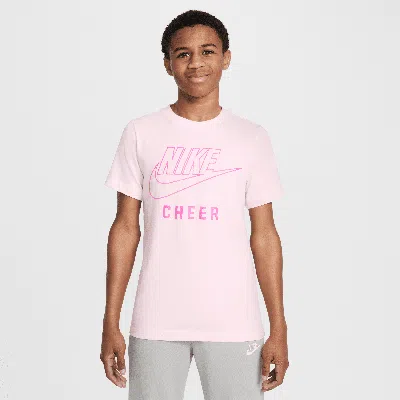 Nike Swoosh Big Kids' Cheer T-shirt In Pink