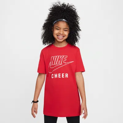Nike Swoosh Big Kids' Cheer T-shirt In Red
