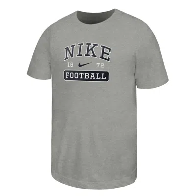 Nike Swoosh Big Kids' Football T-shirt In Gray