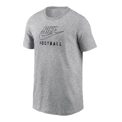 Nike Swoosh Big Kids' Football T-shirt In Grey