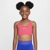 Nike Women's Swoosh Girls' Sports Bra In Pink