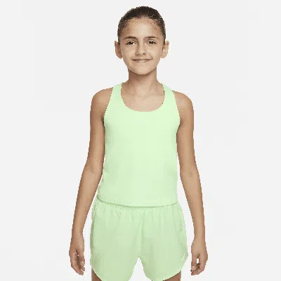 Nike Swoosh Big Kids' (girls') Tank Top Sports Bra In Green