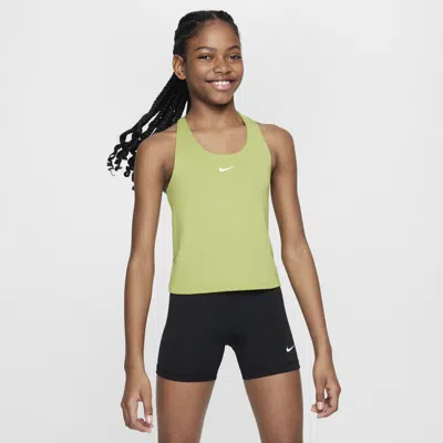 Nike Swoosh Big Kids' (girls') Tank Top Sports Bra In Green