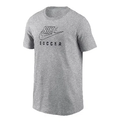 Nike Swoosh Big Kids' Soccer T-shirt In Grey