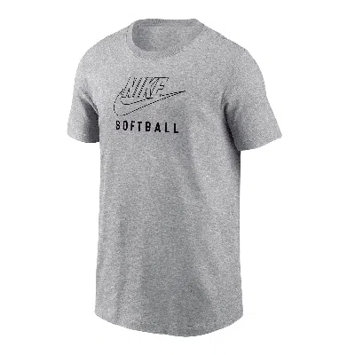 Nike Swoosh Big Kids' Softball T-shirt In Grey