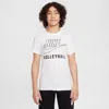 Nike Swoosh Big Kids' Volleyball T-shirt In Black