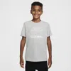 Nike Swoosh Big Kids' Volleyball T-shirt In Grey