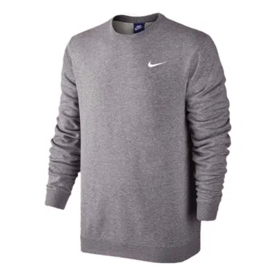 Nike Swoosh Crew Sweatshirt 'grey' In Gray
