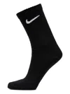 Nike Swoosh-detailed Crew Socks (pack Of Three) In Black