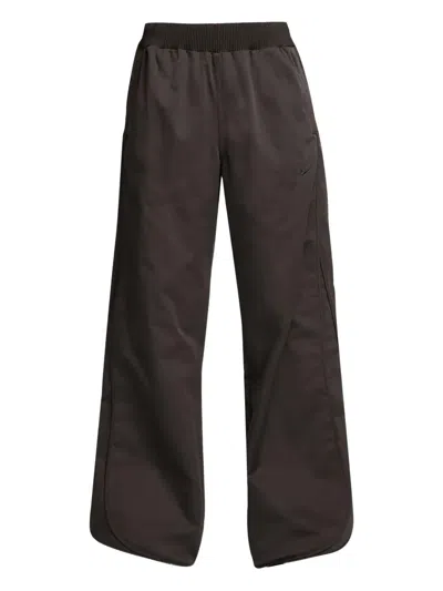 Nike Swoosh-detailed Track Pants In Black