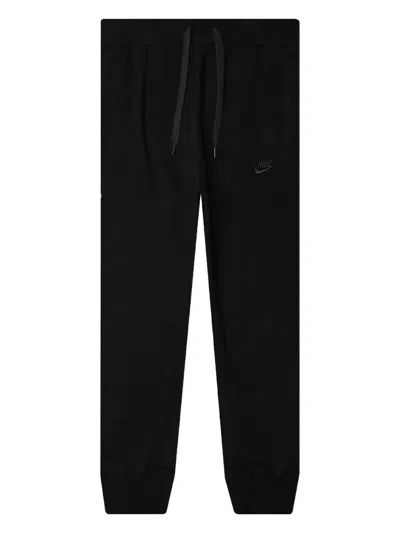 Nike Swoosh-embroidered Track Pants In Black