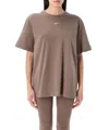 Nike T-shirt Swoosh In Brown