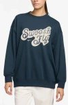 Nike Swoosh Fly Oversize Basketball Sweatshirt In Blue
