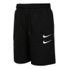 Nike Swoosh French Terry Short Alphabet Printing Casual Sports Shorts Black