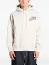 Nike Swoosh-graphic Long-sleeve Hoodie In Brown