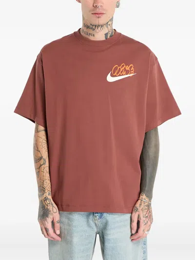 Nike Swoosh Graphic T-shirt In Brown