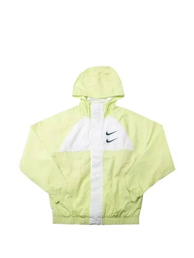 Nike Swoosh Hooded Jacket In Yellow