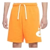 Nike Sportswear Contrasting Colors Logo Loose Lacing Casual Shorts Yellow