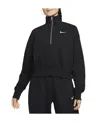 Nike Sportswear Phoenix Fleece Cropped Sweatshirt In Black
