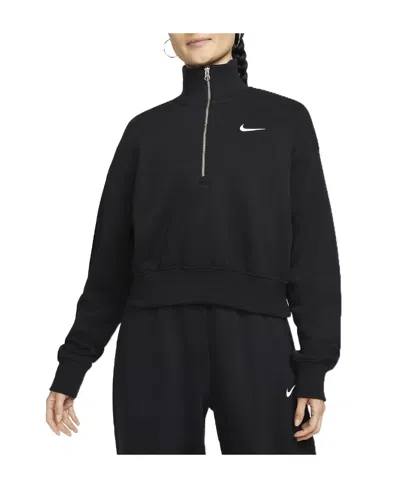 Nike Sportswear Phoenix Fleece Oversize Track Jacket In Black