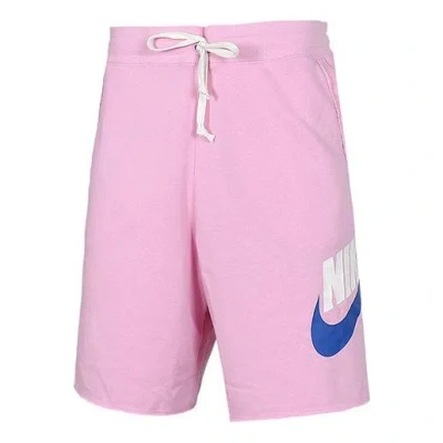 Nike Swoosh Logo Loose Breathable Running Sports Shorts Pink