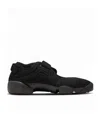 Nike Air Rift Split-toe Leather-trimmed Mesh Sneakers In Black