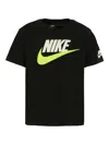 Nike Swoosh Logo-print T-shirt In Black