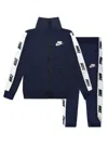 Nike Swoosh Logo-print Tracksuit In Blue