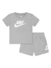 Nike Swoosh Logo-print Tracksuit Set In Grey