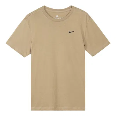 Nike Swoosh Logo T-shirt 'tan' In Brown