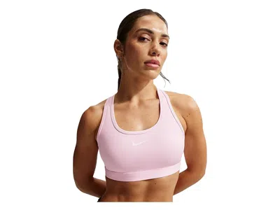 Nike Swoosh Medium Support Bra In Blue