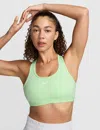 Nike Dri-fit Swoosh Medium Support Padded Sports Bra In Green