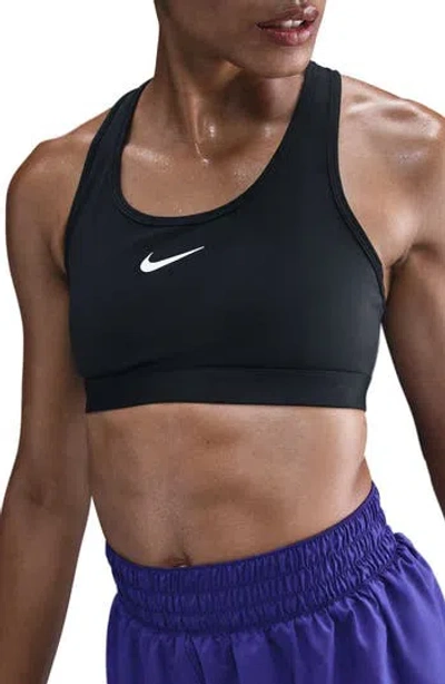 Nike Swoosh Medium Support Dri-fit Unpadded Sports Bra In Multi