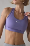 Nike Women's Swoosh Medium Support Padded Sports Bra In Purple
