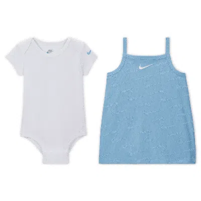 Nike Swoosh Motion Baby 2-piece Set In Blue