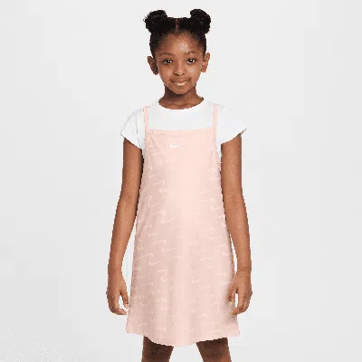 Nike Swoosh Motion Little Kids' 2-piece Set In Pink