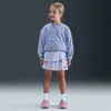 Nike Swoosh On Pointe Little Kids' Floral Futura 2-piece Scooter Set In Gray
