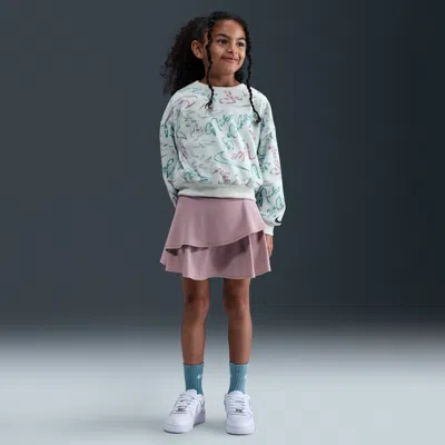 Nike Swoosh On Pointe Little Kids' Floral Futura 2-piece Scooter Set In Green
